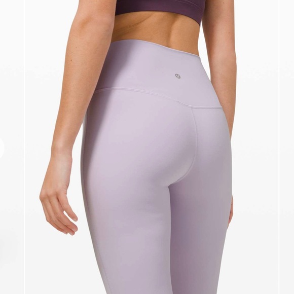 Lululemon Align buttery-soft Nulu™ Crop *21" Lavender Dew Size 4 - Picture 4 of 12